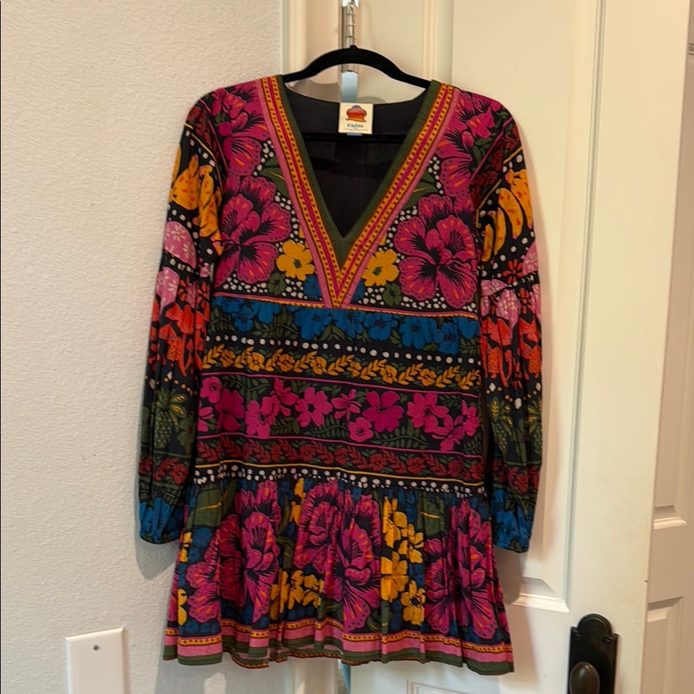 FARM Rio Multicolor Floral Midi Dress